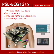 PSL-ECG 12BD / 12 channel ECG monitoring demo board / 12ch. ECG evaluation board / 12ch. ECG module