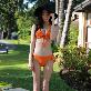 detail image1 Basic Triangle Bikini Orange