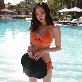 detail image2 Basic Triangle Bikini Orange