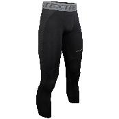 FITEXTREME Mens Compression 3/4 Pants Cool Dry Mesh Panel Baselayer Leggings Tights