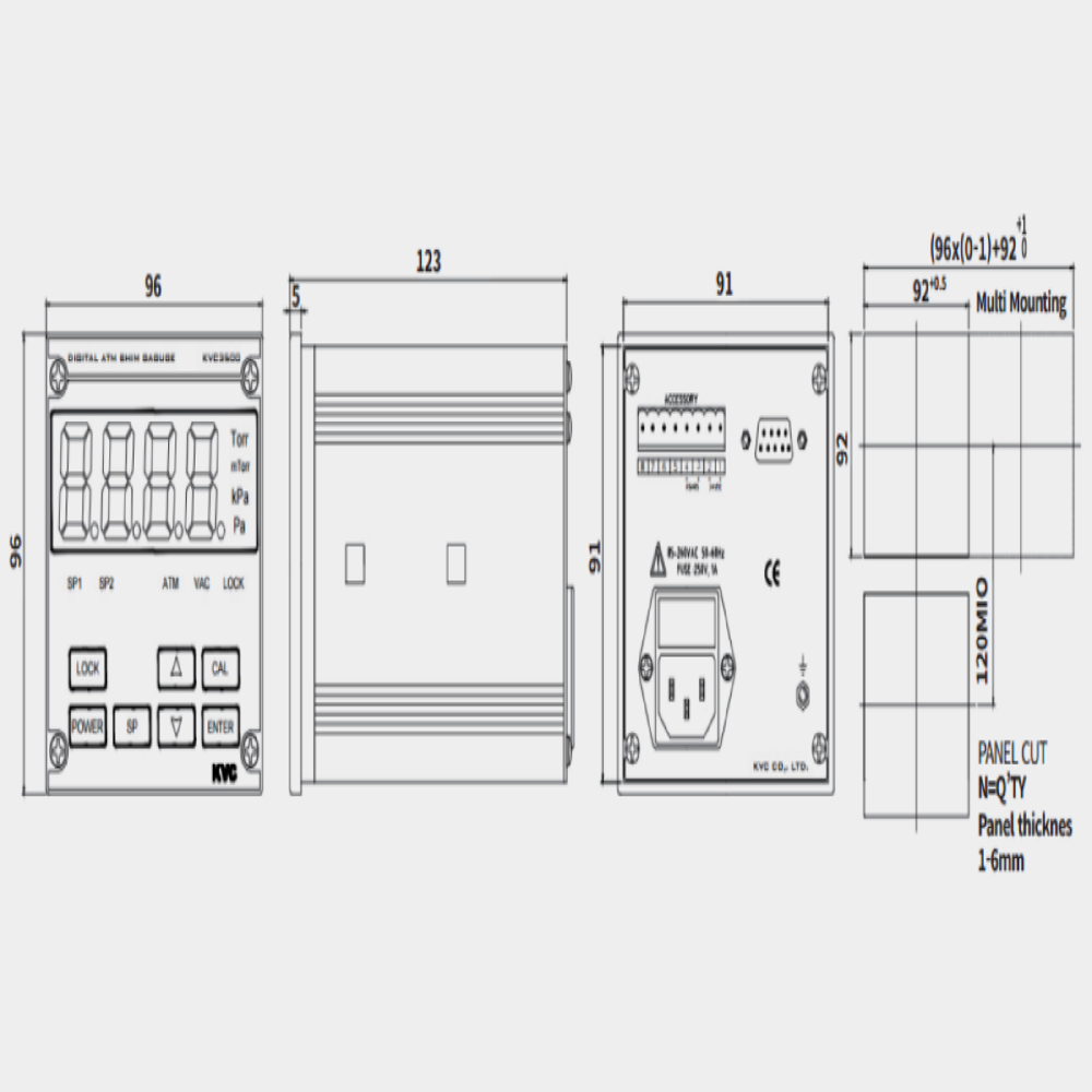 KVC3500 ATM SHIM Vacuum Gauge Controller