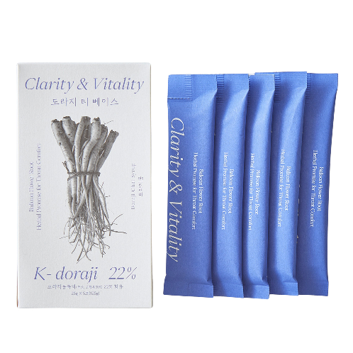 Doraji (Balloon flower) Tea Syrup for Milk Tea,  Caffeine free, Herbal Immune drink 7 portable Stick