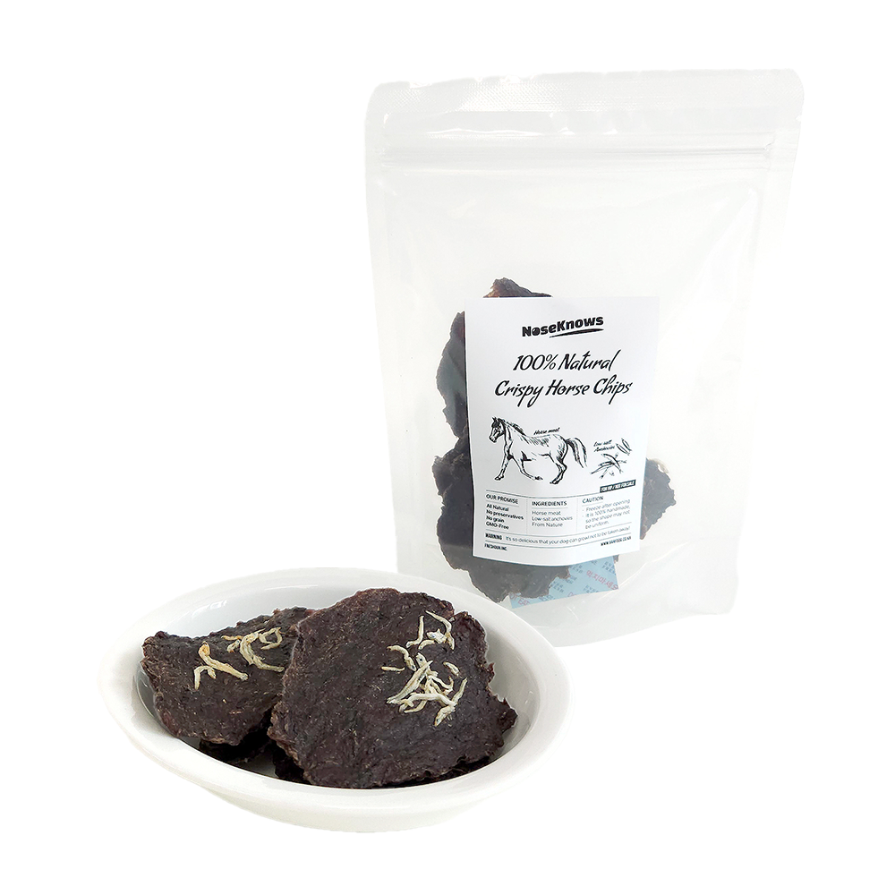 NOSEKNOWS Horse Chips -  all-natural dog treat